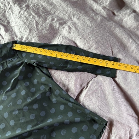 Porto San Francisco Long sleeved black with blue dots blouse Size 2 - Picture 13 of 13